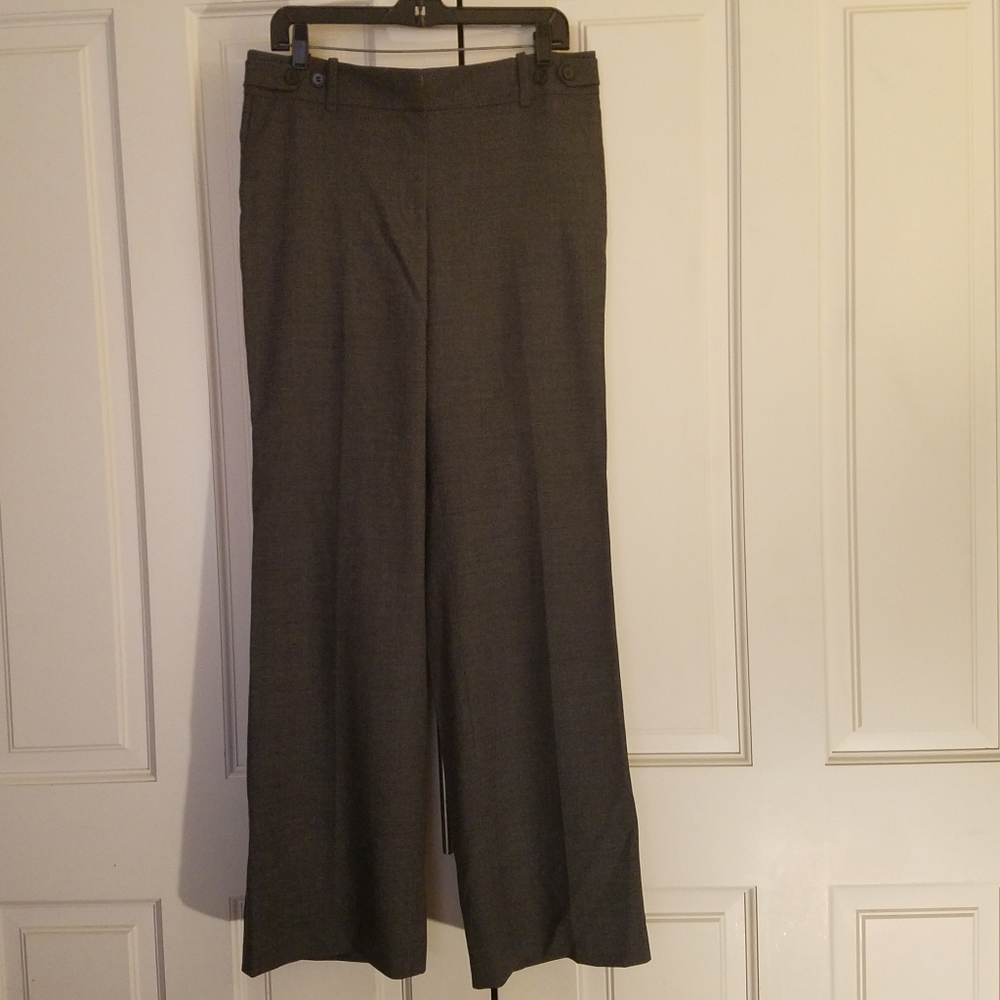 NWT Ann Taylor Gray Tailored Pant SZ 12